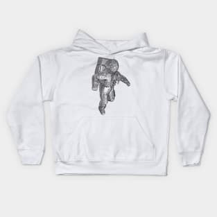 Astronaut voxel Kids Hoodie